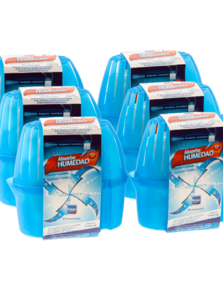 Oferta pack 6 unidades Anti-Humedad mas 12 recambios de 250 gramos.