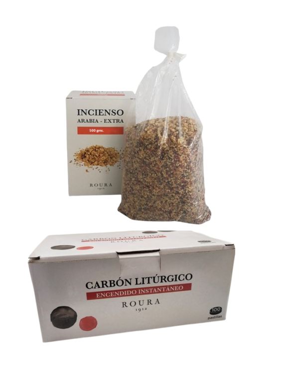Oferta Roura 2 cajas de Carbón y 2 cajas de Incienso